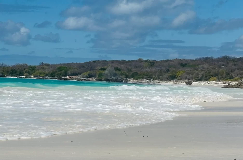 Baignade dans un lagon cristallin