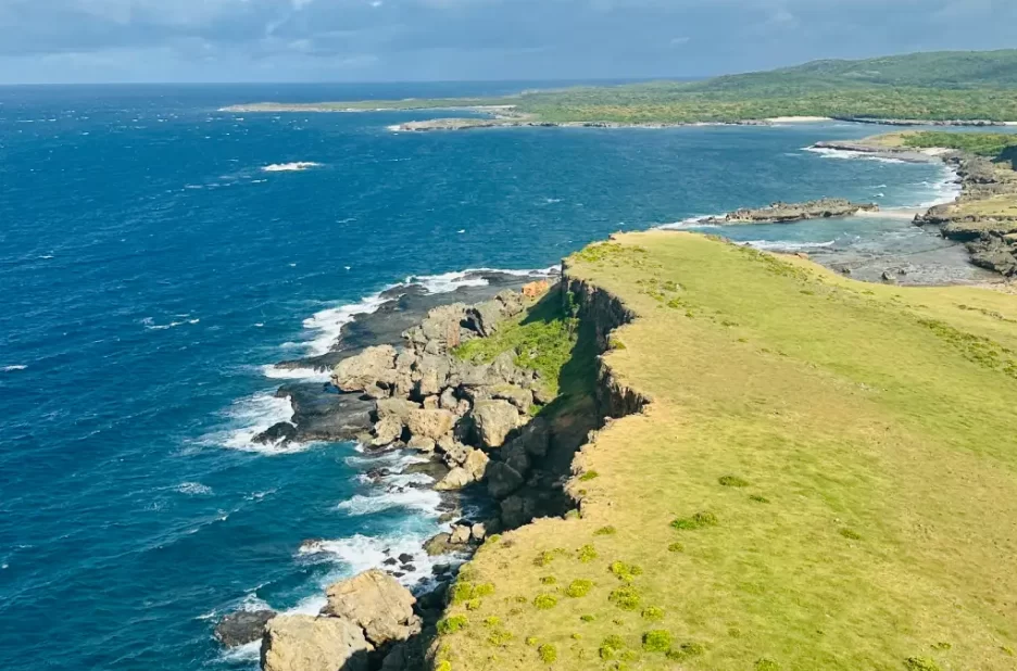 Falaises sauvages face à l'océan Indien